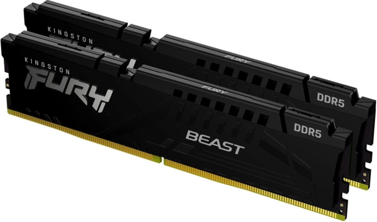 Памет Kingston Fury Beast Expo, 64GB(2x 32GB) DDR5, 6000Mhz, CL30 DIMM,черен цвятна ниска цена с бърза доставка - BestPC.BG