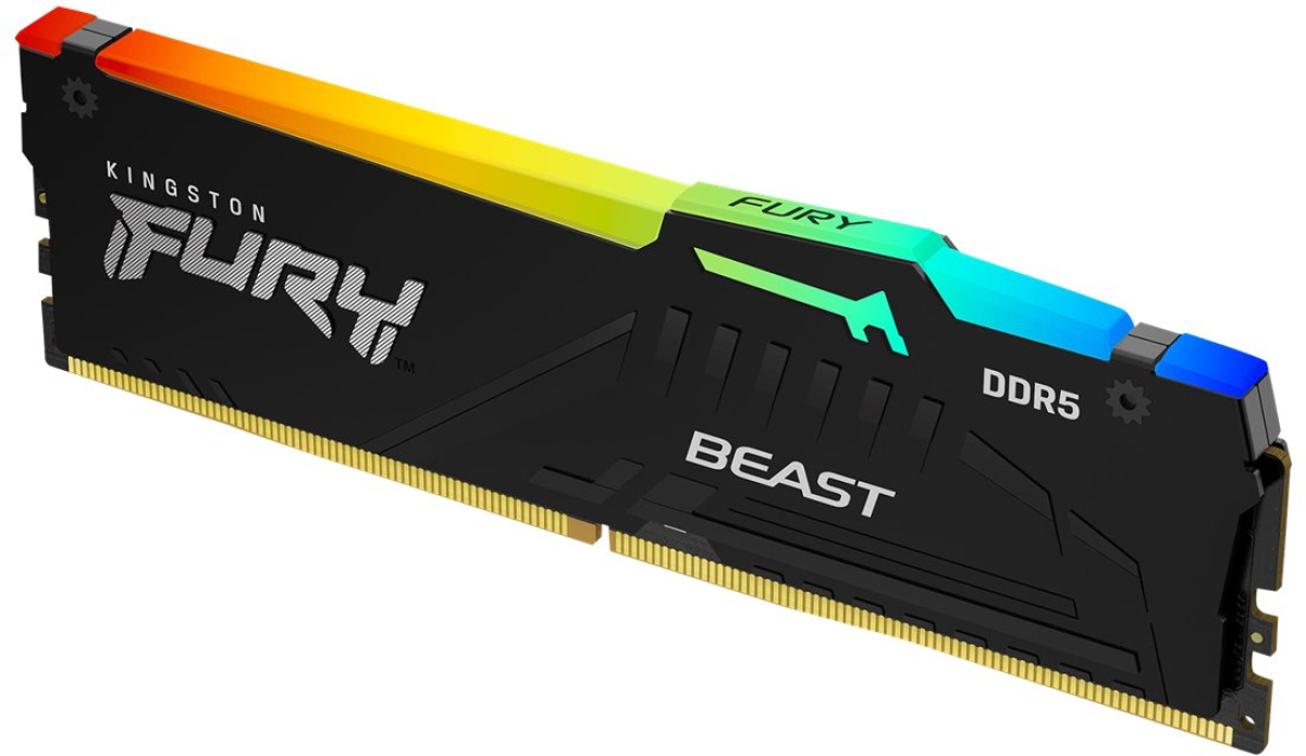 Памет 16GB DDR5 6000 KINGSTON FURY Beast RGBна ниска цена с бърза доставка - BestPC.BG