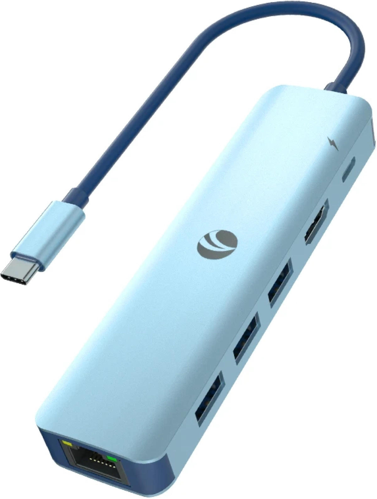 Докинг станция VCom Docking Station Type-C 6-in-1 - CUE55 - PD3.0 100W, LAN 1000Mbps, HDMI, SD, TFна ниска цена с бърза доставка - BestPC.BG