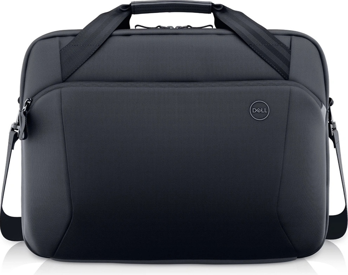 Dell EcoLoop Pro Slim Briefcase 15, Полиестер, Отделение за аксесоари, Цип, Черенна ниска цена с бърза доставка - BestPC.BG