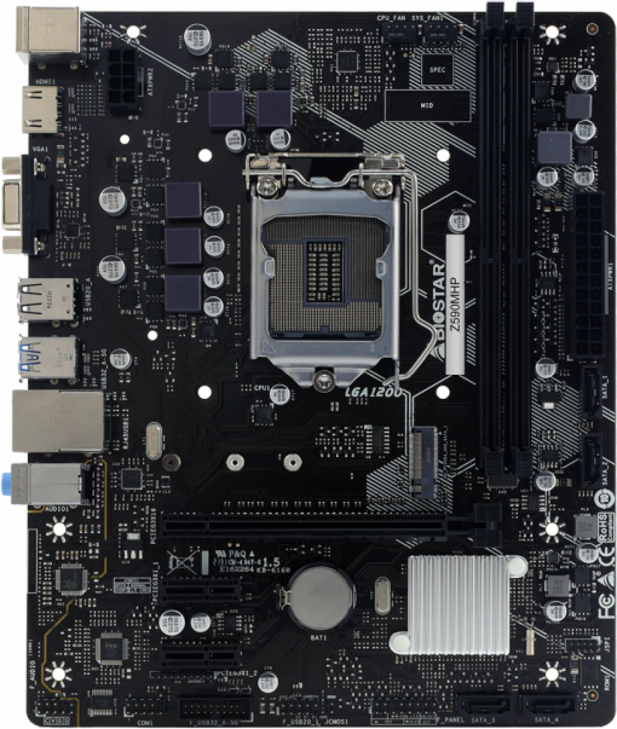 Дънна платка BIOSTAR Z590MHPна ниска цена с бърза доставка - BestPC.BG