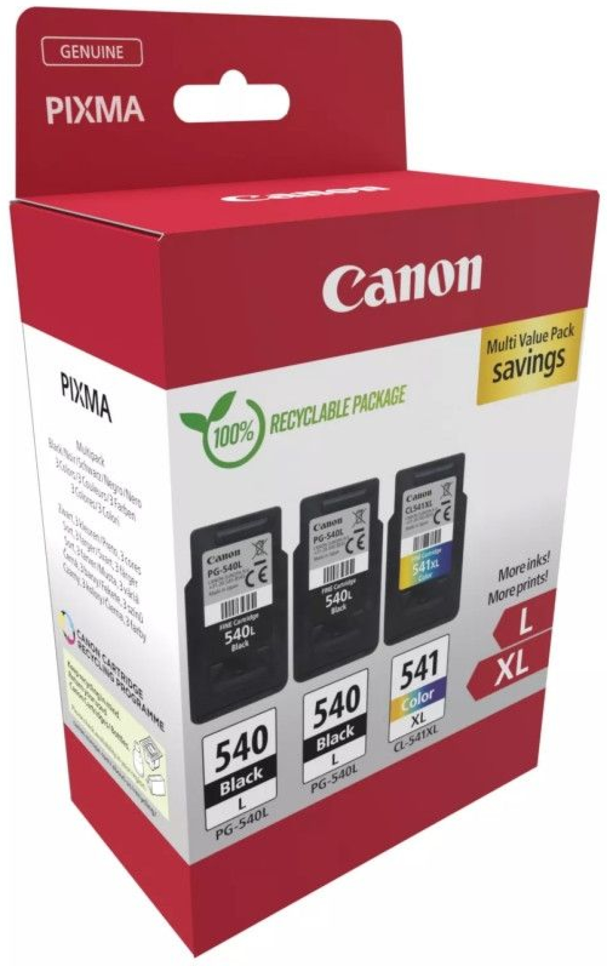 Касета с мастило Canon PG-540Lx2 - CL-541XL Multi packна ниска цена с бърза доставка - BestPC.BG