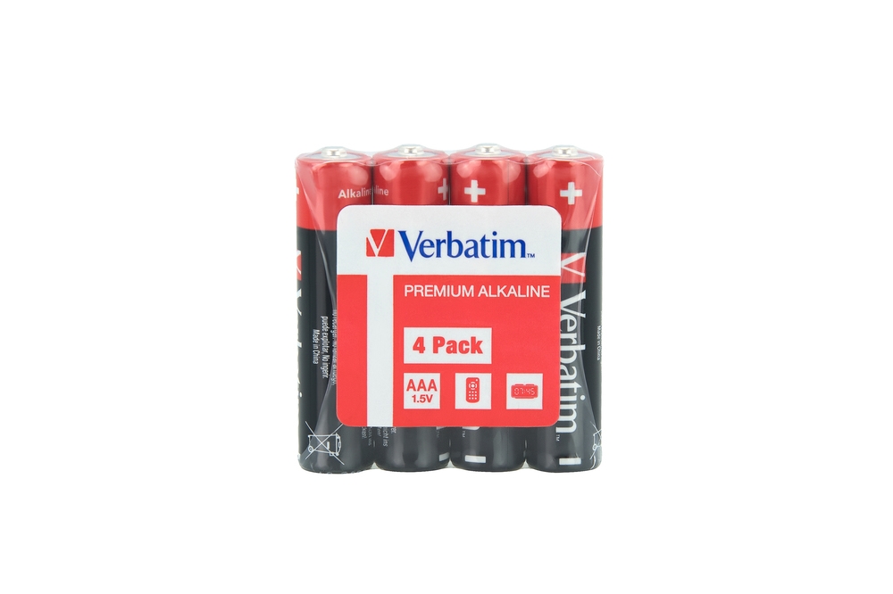 Батерия Verbatim ALKALINE BATTERY AAA 4 PACK (SHRINK WRAP)на ниска цена с бърза доставка - BestPC.BG