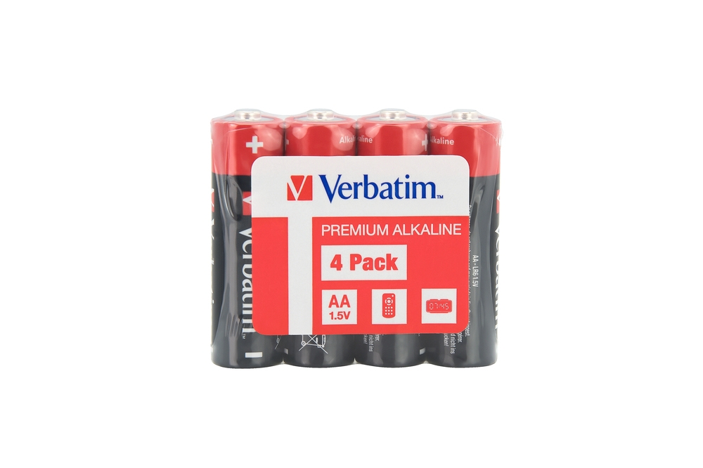 Батерия Verbatim ALKALINE BATTERY AA 4 PACK (SHRINK WRAP)на ниска цена с бърза доставка - BestPC.BG