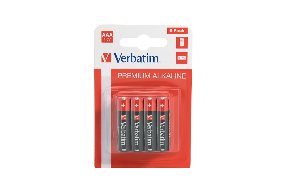 Батерия Verbatim ALKALINE BATTERY AAA 8 PACK (HANGCARD)на ниска цена с бърза доставка - BestPC.BG