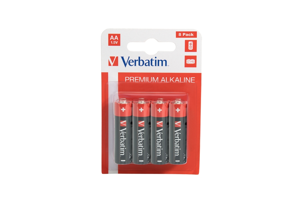 Батерия Verbatim ALKALINE BATTERY AA 8 PACK (HANGCARD)на ниска цена с бърза доставка - BestPC.BG