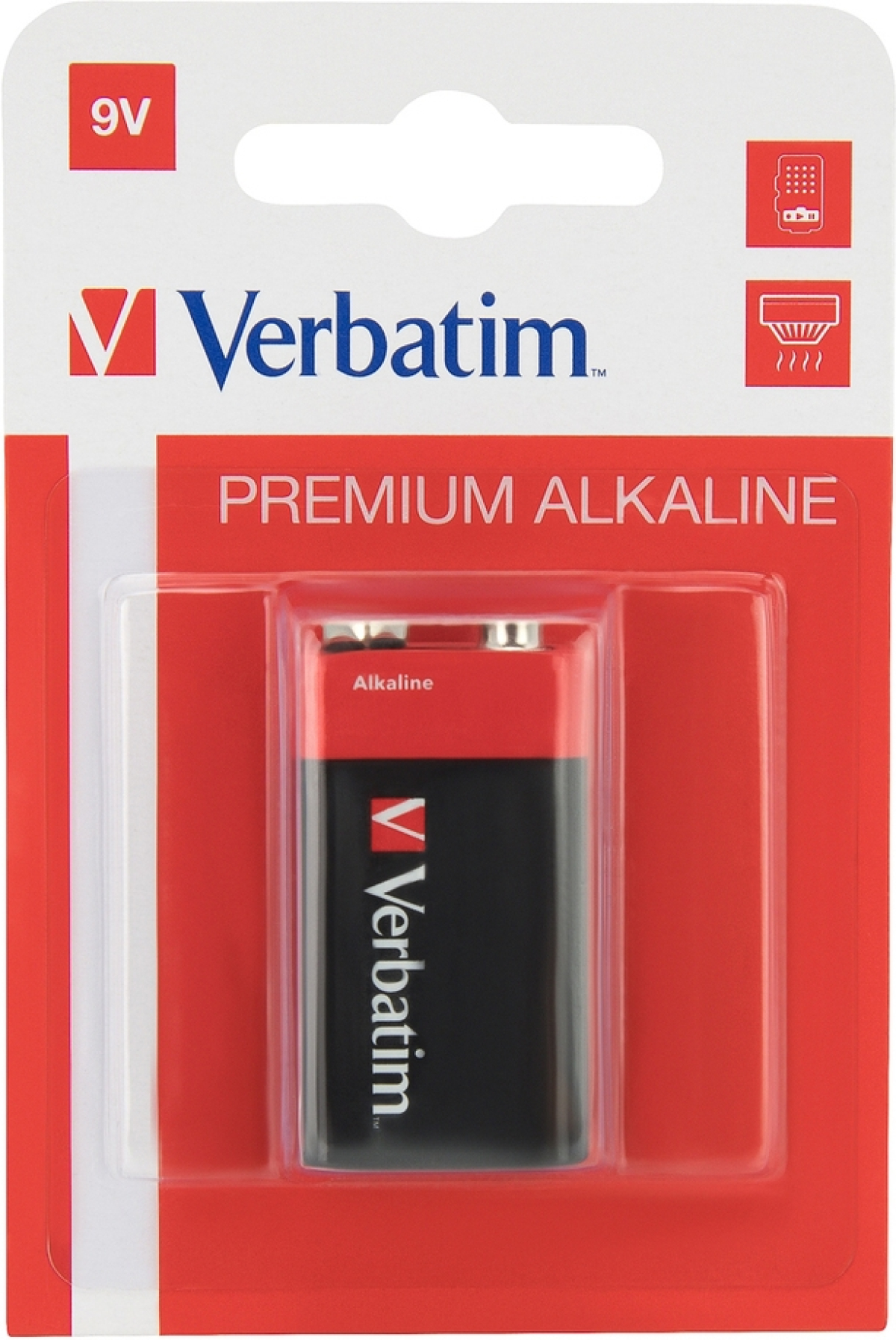 Батерия Verbatim ALKALINE BATTERY 9V 1 PACK (HANGCARD)на ниска цена с бърза доставка - BestPC.BG