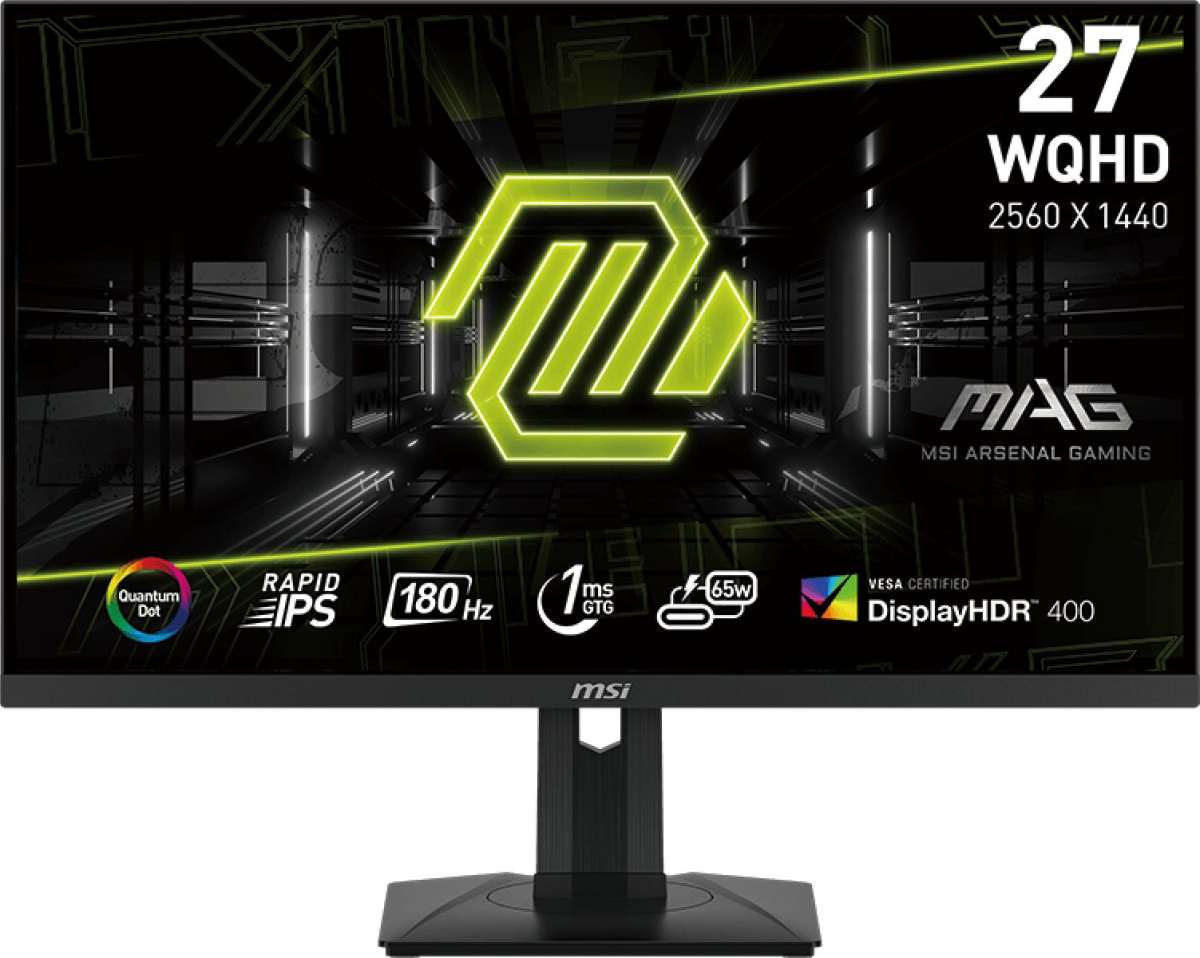 Монитор MSI MAG 274QRF QD E2, 27" 2560x1440, 400 nits, 180Hz, 1ms, DP, HDMI, Tilt, Vesa 75на ниска цена с бърза доставка - BestPC.BG