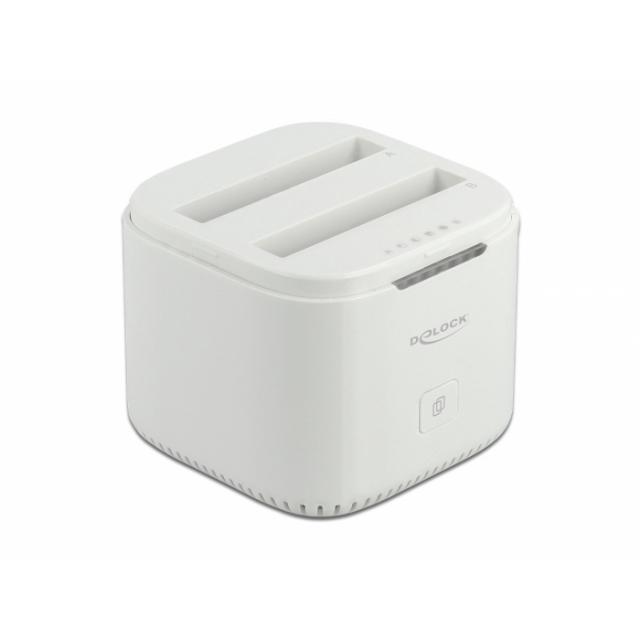 Кутия/Чекмедже за HDD Станция Delock USB-C, За 2 x 2.5 SATA HDD - SSD, Клониранена ниска цена с бърза доставка - BestPC.BG