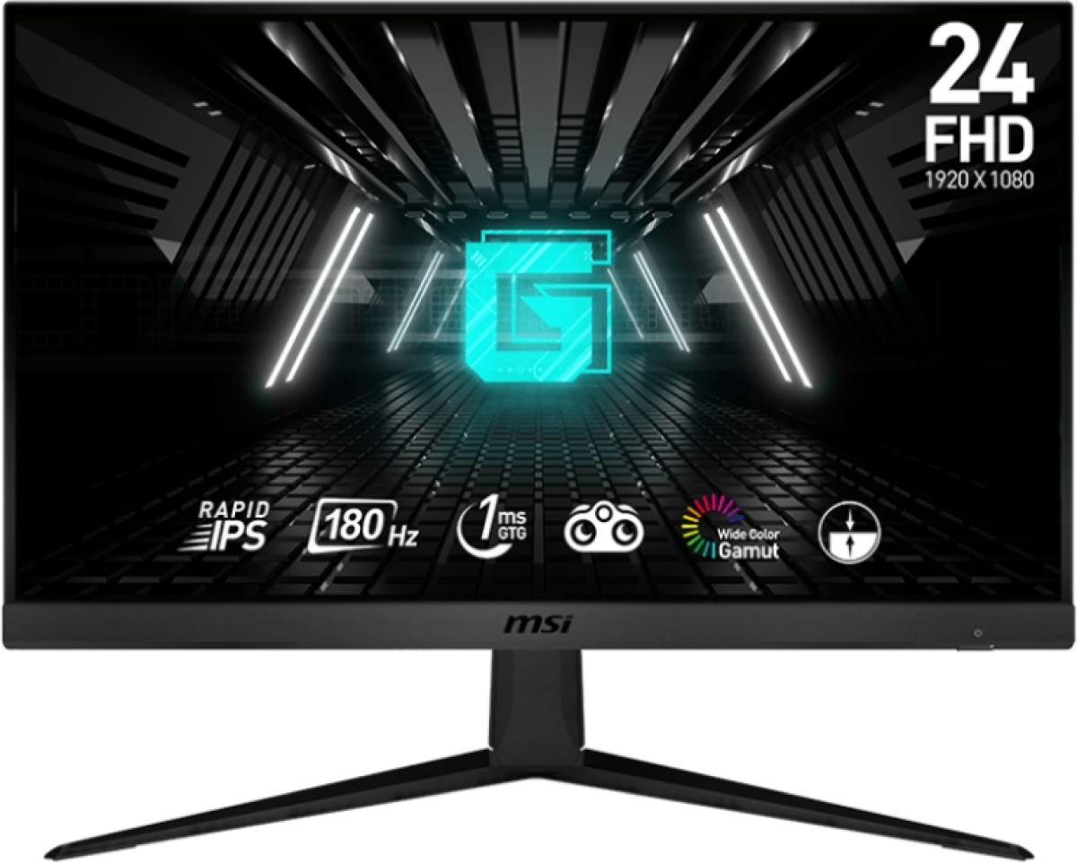 Монитор MSI G2412F, 23.8" 1920x1080, 300 nits, 180Hz, 1ms, HDMI, DP, Tilt, VESAна ниска цена с бърза доставка - BestPC.BG