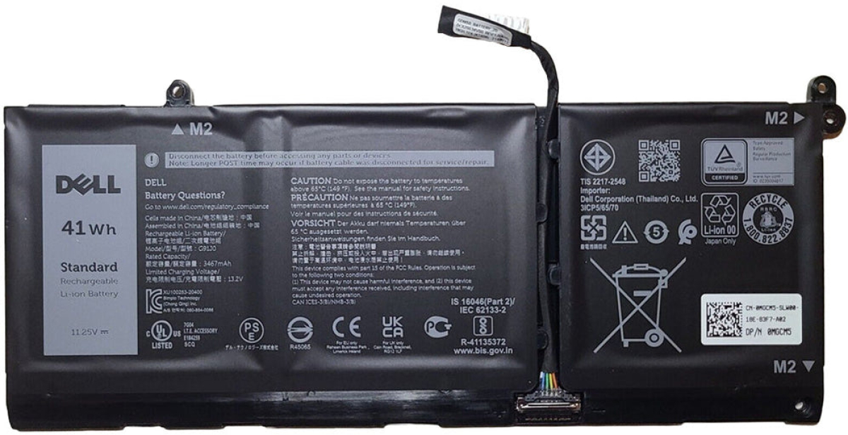 Батерия за лаптопи Dell, 4 клетки, 11.4V, 38Wh, Заместителна ниска цена с бърза доставка - BestPC.BG