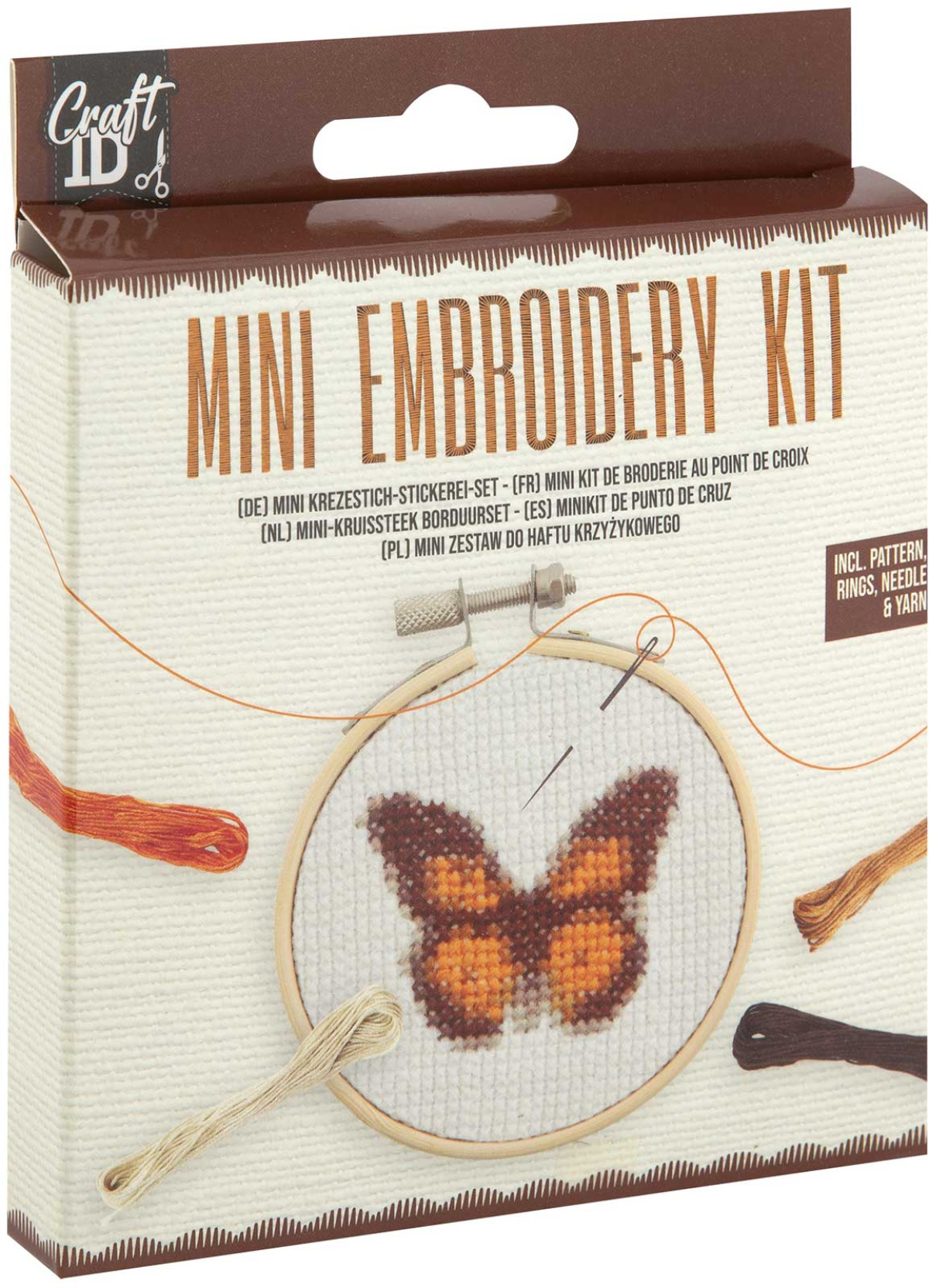 Craft ID Комплект за бродиране Пеперуда, мини, 12.5 х 10 cmна ниска цена с бърза доставка - BestPC.BG