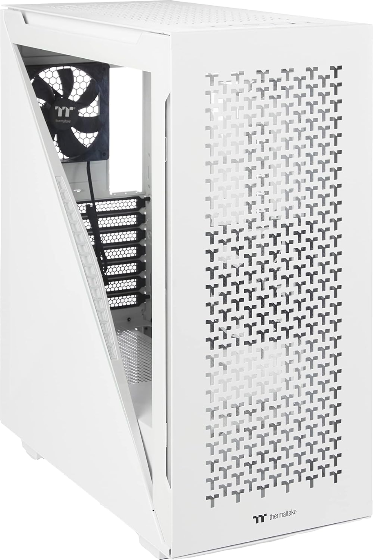 Кутия Thermaltake Divider 500 TG Air, Mid Tower, ATX, USB Type C, Прозрачен капак, Бялна ниска цена с бърза доставка - BestPC.BG