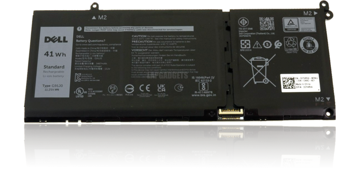 Батерия за лаптопи Dell, 3 клетки, 11.25V, 41Wh, Оригиналнана ниска цена с бърза доставка - BestPC.BG