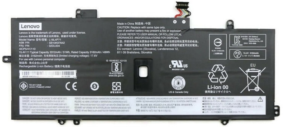 Батерия за лаптопи Lenovo, 4 клетки, 15.4V, 49Wh, Заместителна ниска цена с бърза доставка - BestPC.BG