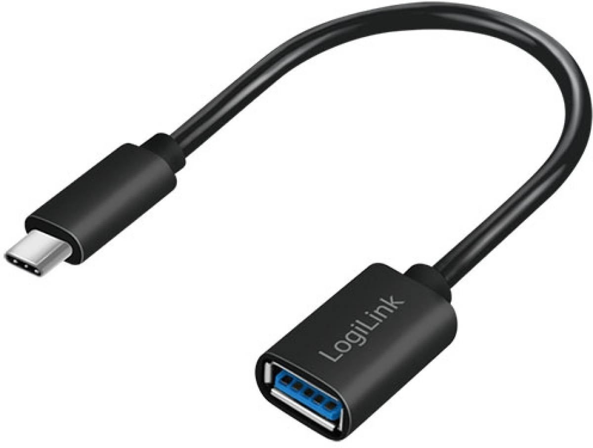 Кабел/адаптер Cable USB3.2 C-A, M-F, OTG, 15cm, Logilink CU0098на ниска цена с бърза доставка - BestPC.BG