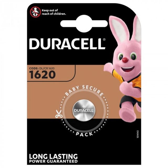 Бутонна батерия DURACELL CR-1620, 3V, Литиева на ниска цена с бърза доставка - BestPC.BG