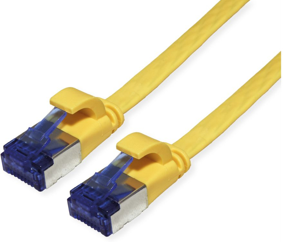 VALUE 21.99.2130 :: Кабел FTP Cat. 6a (Class EA), extra-flat, жълт, 0.5 мна ниска цена с бърза доставка - BestPC.BG