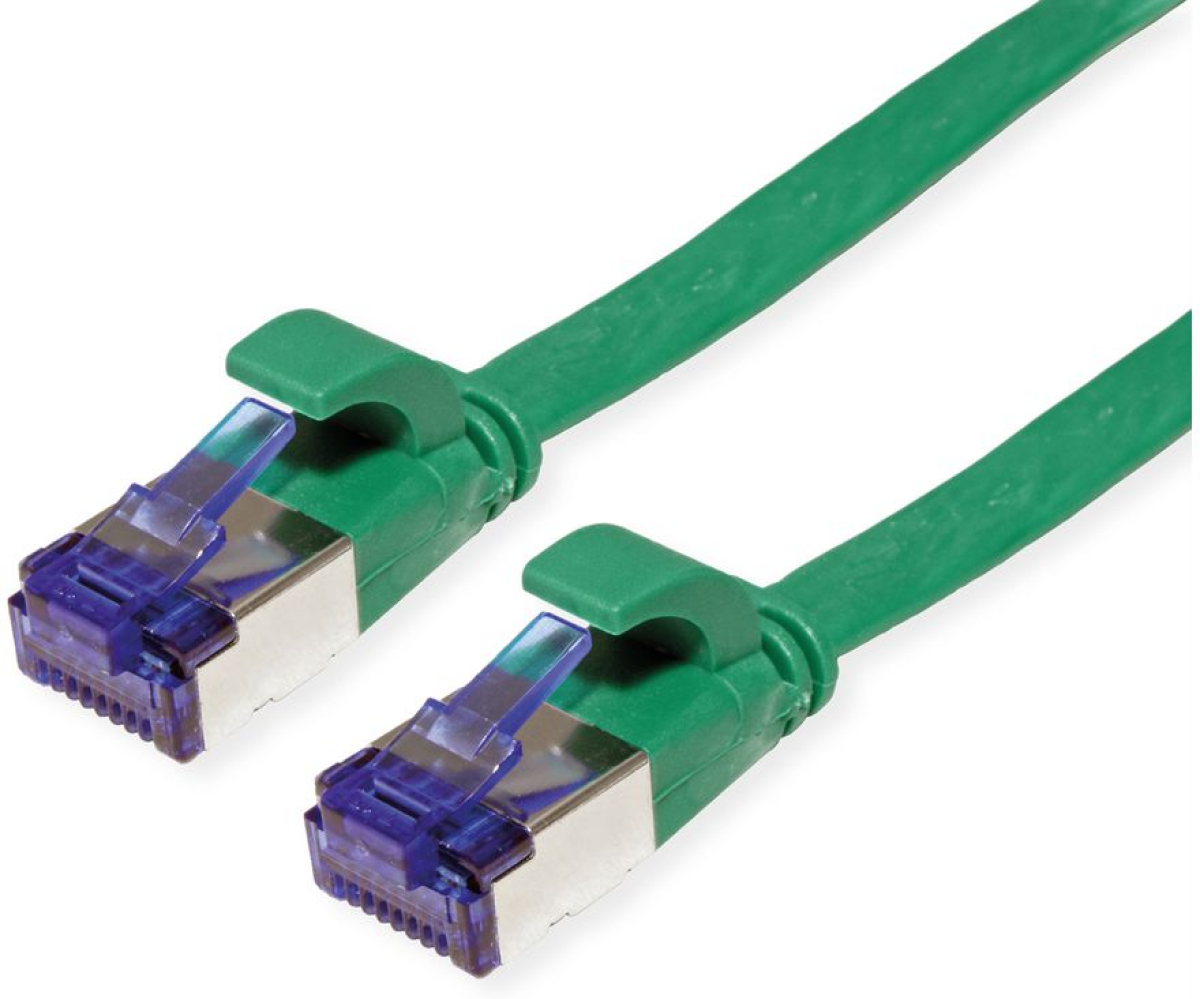 VALUE 21.99.2144 :: Кабел FTP Cat. 6a (Class EA), extra-flat, зелен, 1.5 мна ниска цена с бърза доставка - BestPC.BG