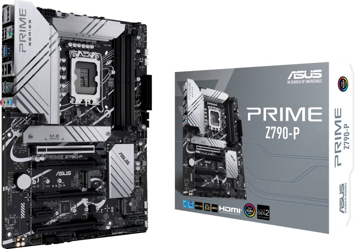 Дънна платка ASUS PRIME Z790-P, LGA1700, 4x DDR5, ATX, 4x SATA, 1x HDMI, 1x DP, 2500 Mb/s, HDMIна ниска цена с бърза доставка - BestPC.BG