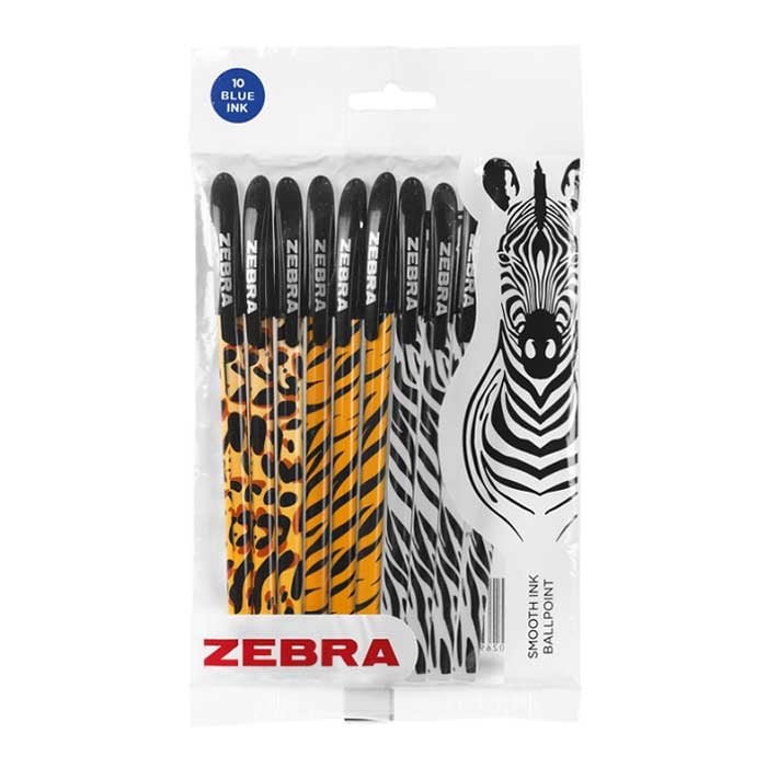 Zebra Химикалка Doodlerz`s Animal, 1.0 mm, 10 броя, асортина ниска цена с бърза доставка - BestPC.BG