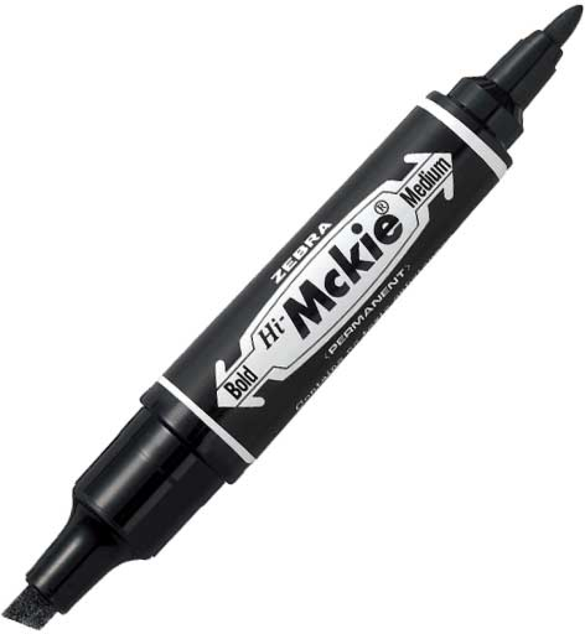 Zebra Перманентен маркер Hi-Mckie, двоен, 2-4 mm, черенна ниска цена с бърза доставка - BestPC.BG