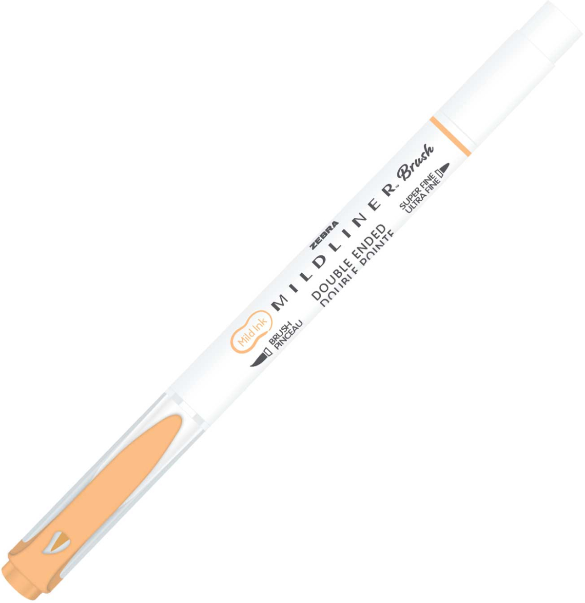 Zebra Маркер-четка Mildliner Brush&Marker Fluorescent, оранжевна ниска цена с бърза доставка - BestPC.BG