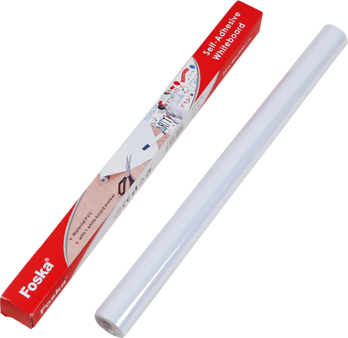 Foska Самозалепващо фолио за писане Whiteboard, широчина 45 cm, дължина 2 mна ниска цена с бърза доставка - BestPC.BG