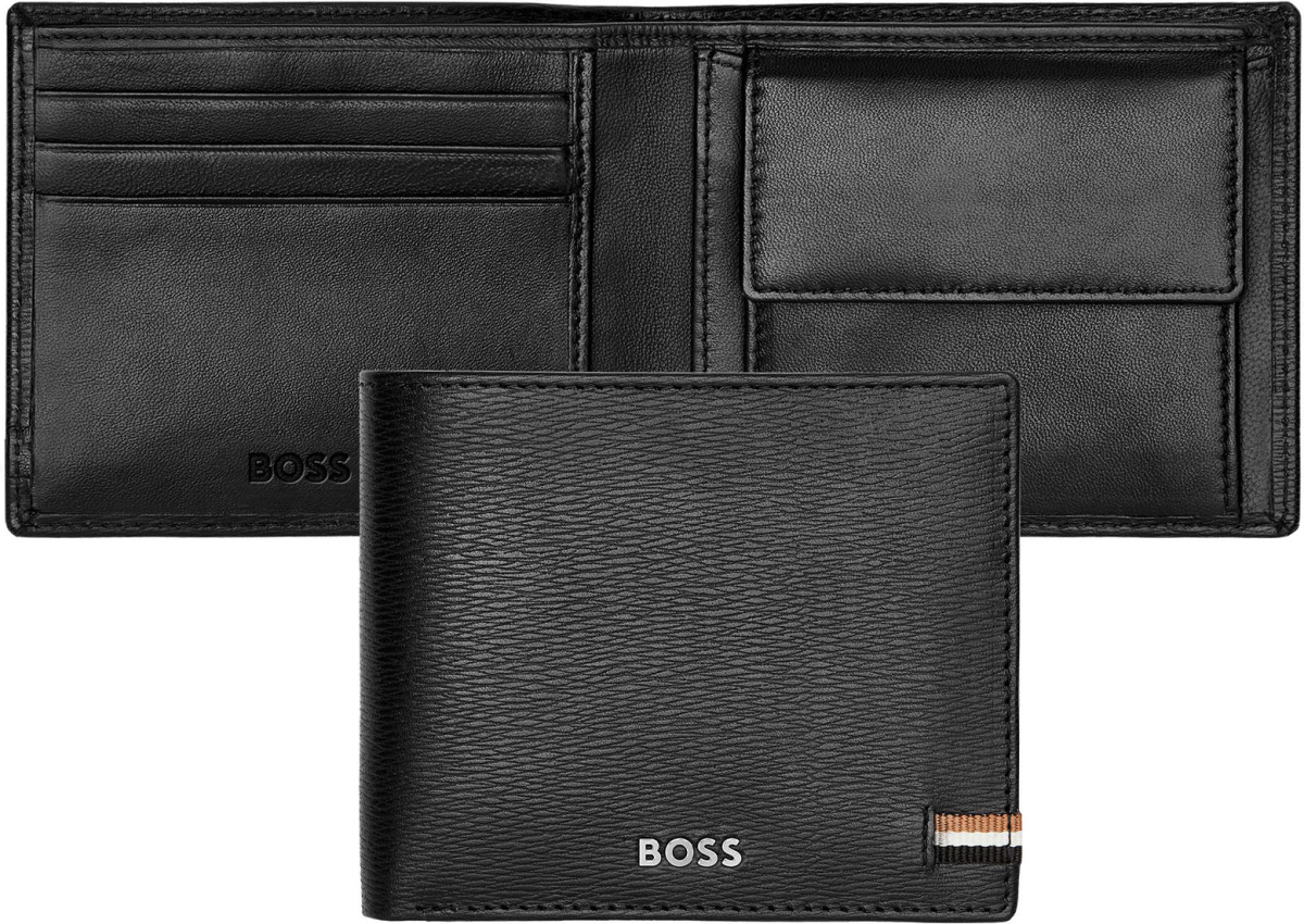 Продукт Hugo Boss Портфейл Iconic, с монетник, черенна ниска цена с бърза доставка - BestPC.BG