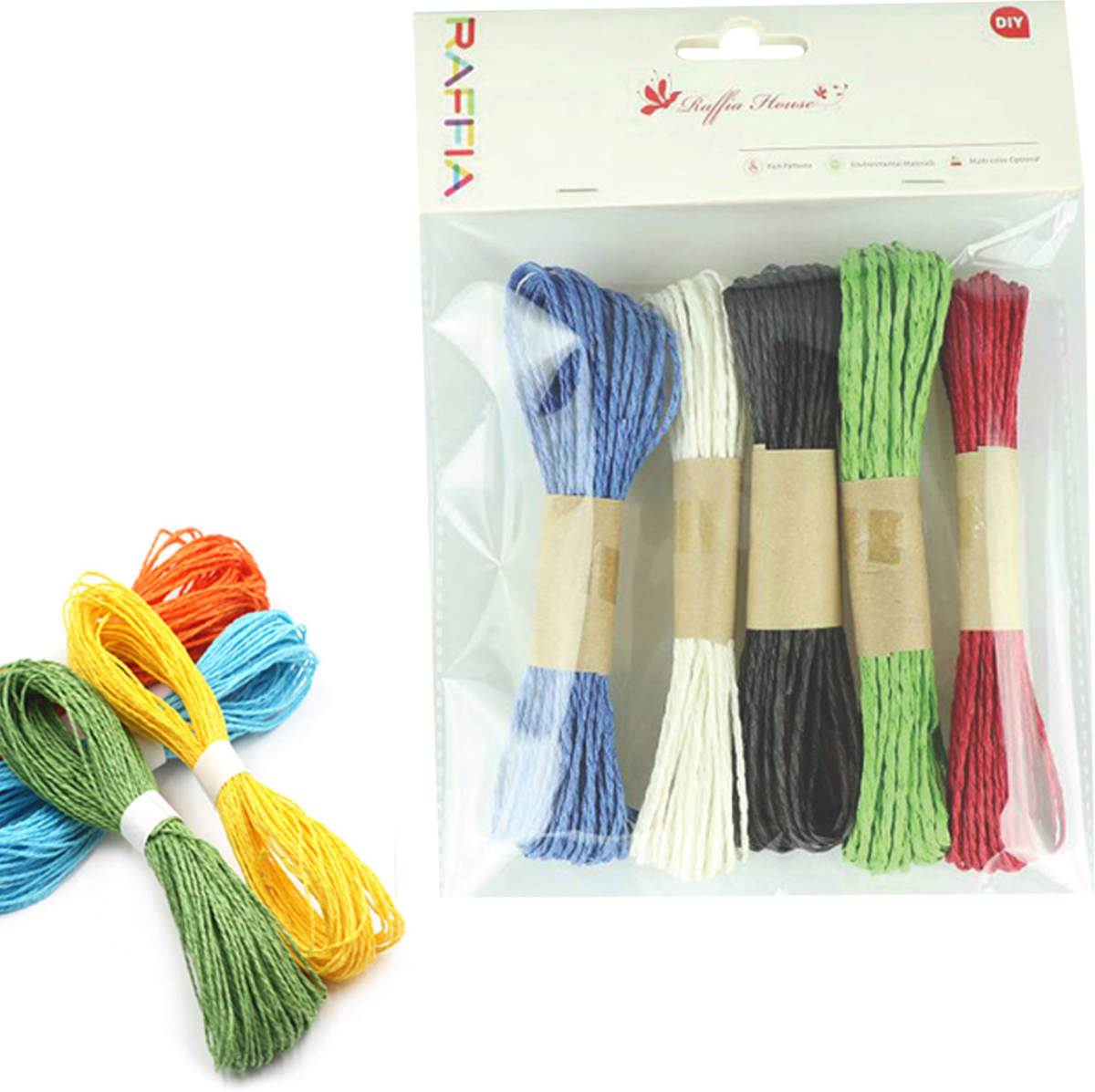 Foska Канап за декорация, хартиен, 10 m, 5 цвятана ниска цена с бърза доставка - BestPC.BG