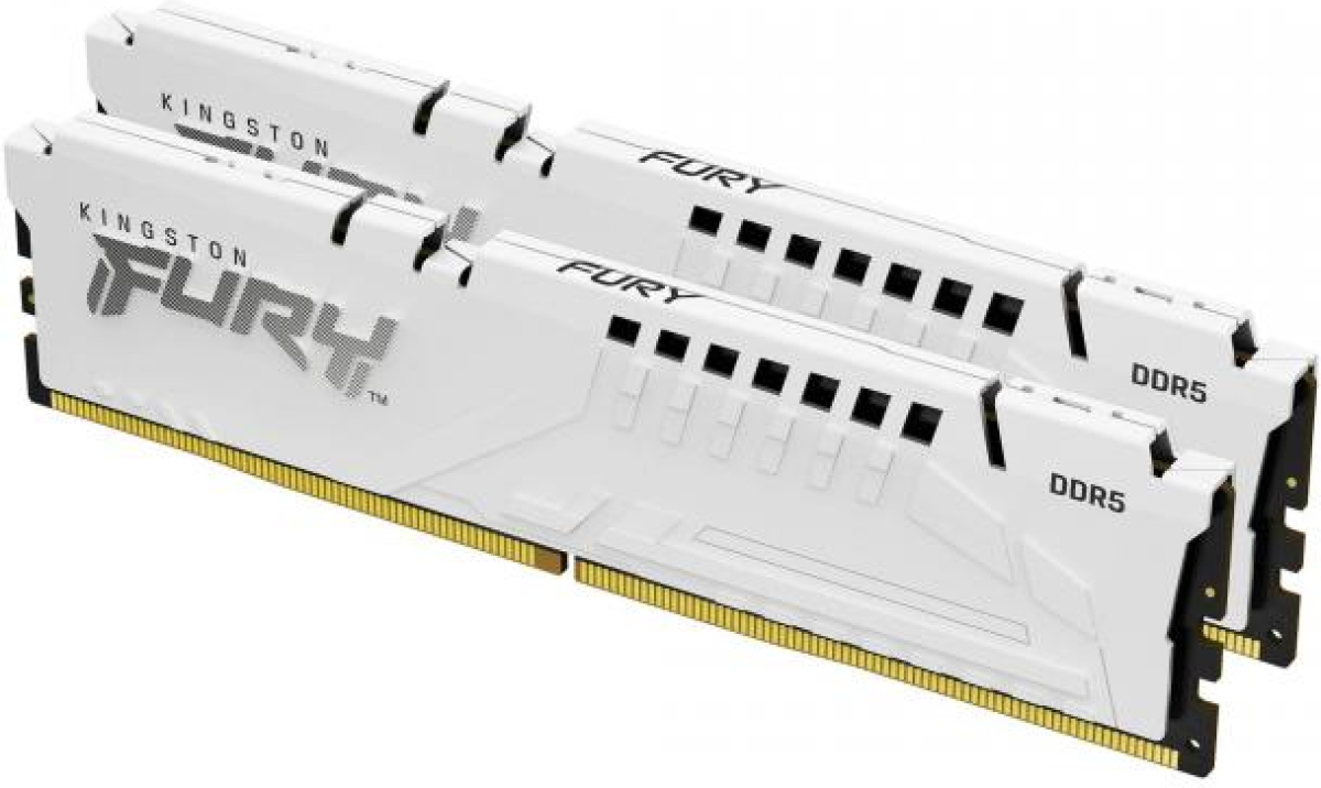 ПАМЕТ KINGSTON FURY BEAST WHITE 64GB(2X32GB) DDR5 6000MHZ CL30 - AMD EXPOна ниска цена с бърза доставка - BestPC.BG