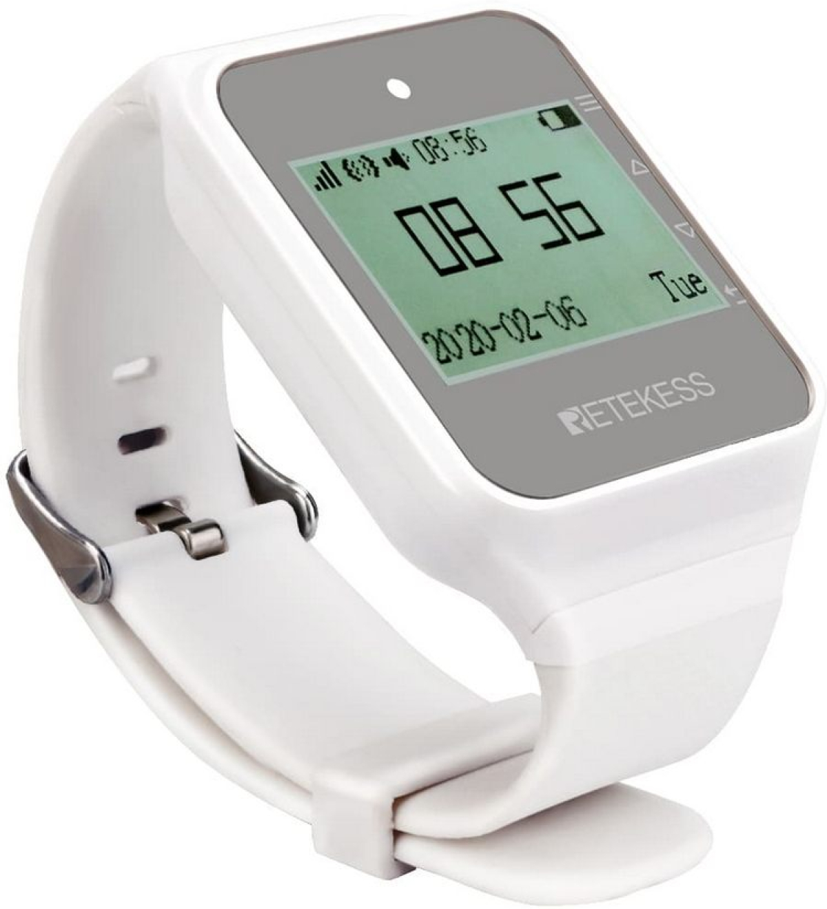 TD108: Безжичен часовник-пейджър за бял цвят, RETEKESSна ниска цена с бърза доставка - BestPC.BG