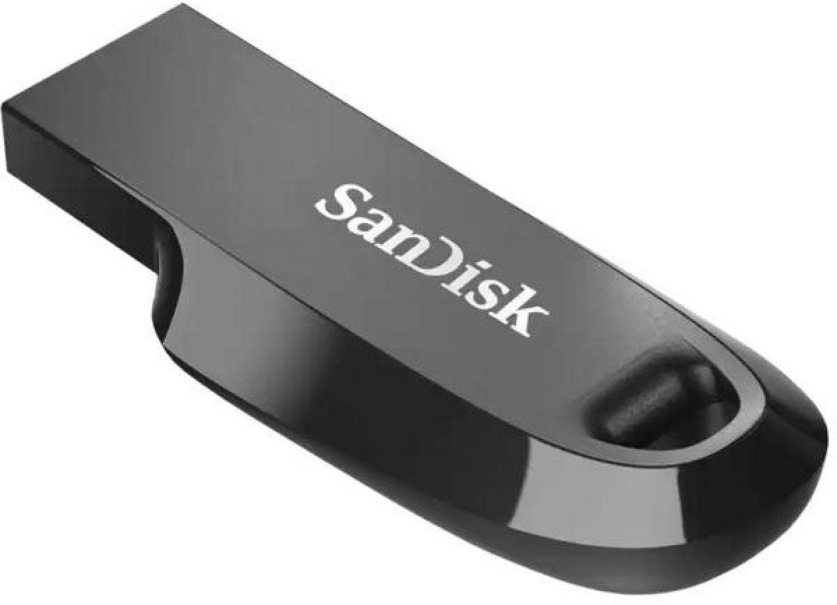 USB памет SanDisk Ultra Curve 3.2, 64GB, USB 3.1 Gen 1, Чернана ниска цена с бърза доставка - BestPC.BG