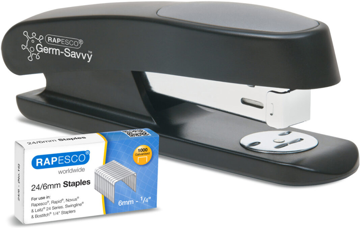 Rapesco Телбод Germ-Savvy Eco Sting Ray, 24-6, за 20 листа, черенна ниска цена с бърза доставка - BestPC.BG