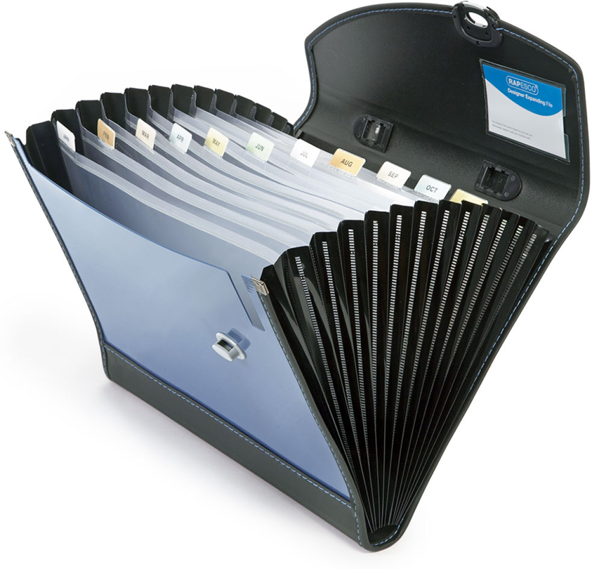 Rapesco Чанта, тип хармоника, с 13 отделения, синяна ниска цена с бърза доставка - BestPC.BG