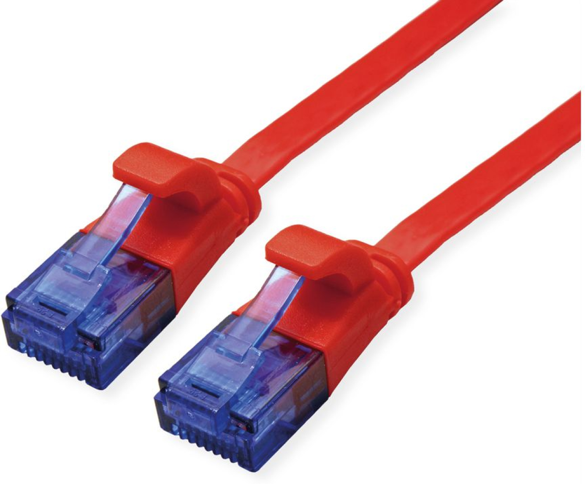 VALUE 21.99.2021 :: Кабел UTP Cat. 6a (Class EA), extra-flat, червен, 1.0 мна ниска цена с бърза доставка - BestPC.BG
