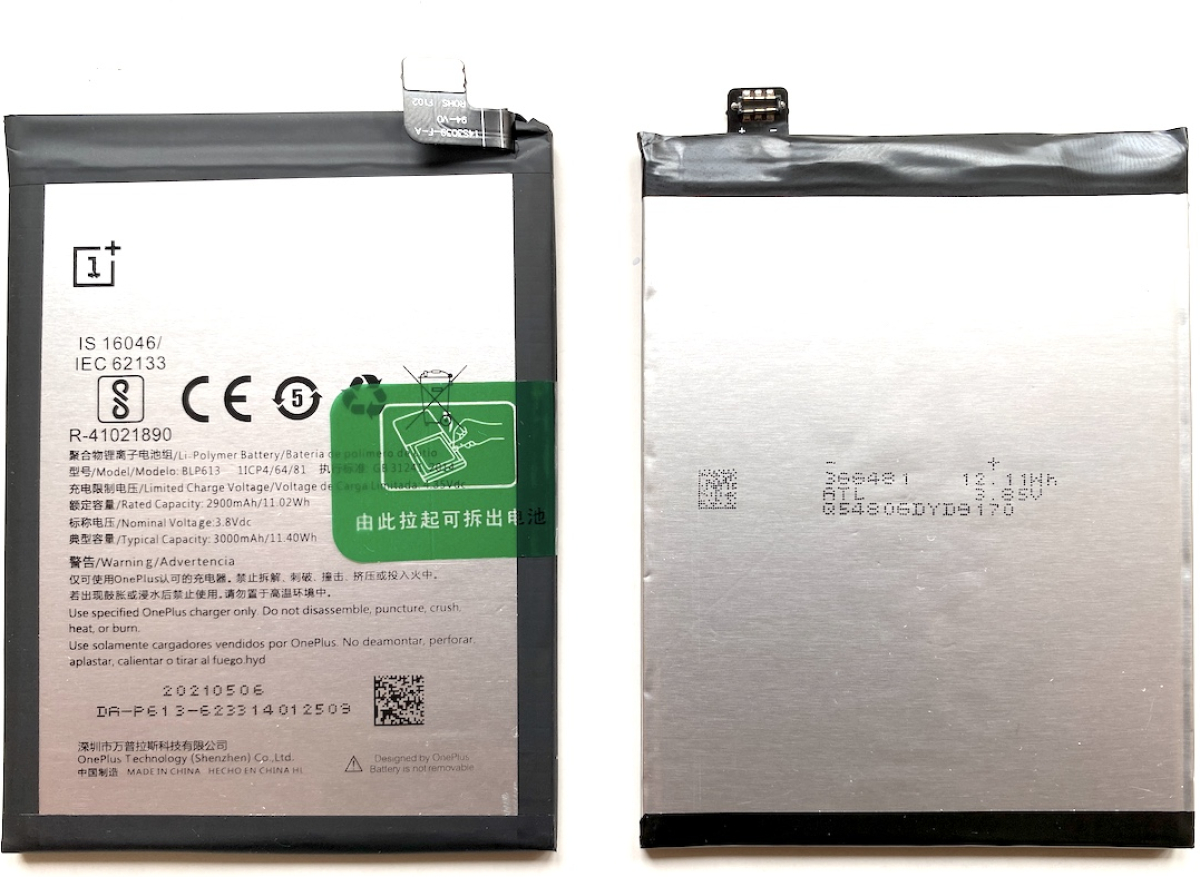 Батерия за смартфон BLP613 OnePlus, 3.8V, 3000mAhна ниска цена с бърза доставка - BestPC.BG