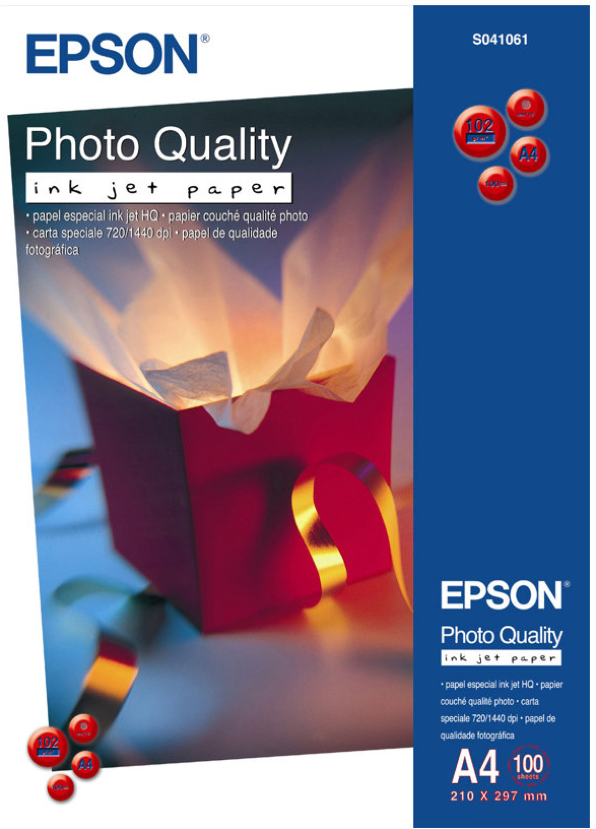 Хартия за принтер EPSON S041061matte photo paper inkjet 102g-m2 A4 100 sheets 1-packна ниска цена с бърза доставка - BestPC.BG