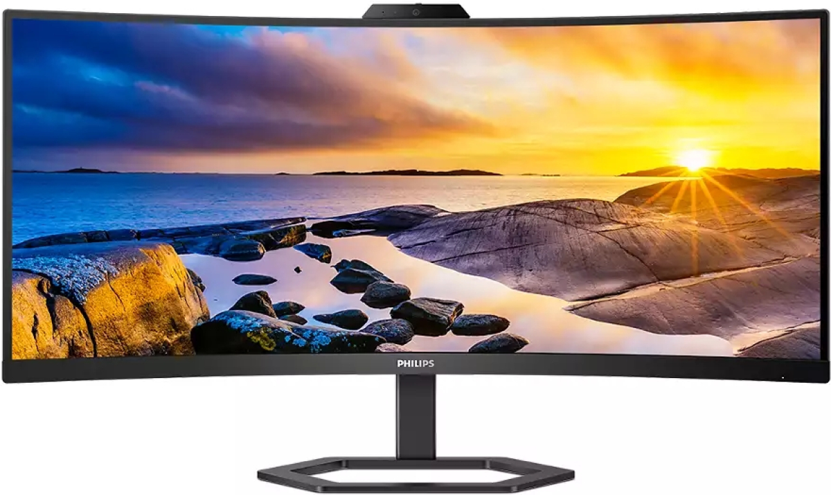 Монитор Philips 34E1C5600HE, 34" 3440x1440, 300 nits, 100Hz, 4ms, HDMI, DP, USB hubна ниска цена с бърза доставка - BestPC.BG