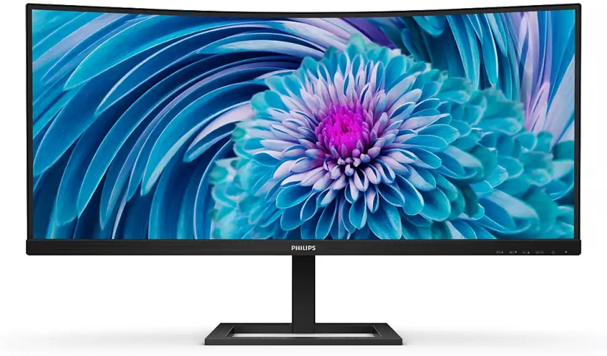 Монитор Philips 346E2CUAE, 34" 3440x1440, 300 nits, 100Hz, 4ms, HDMI, DP, USB hubна ниска цена с бърза доставка - BestPC.BG