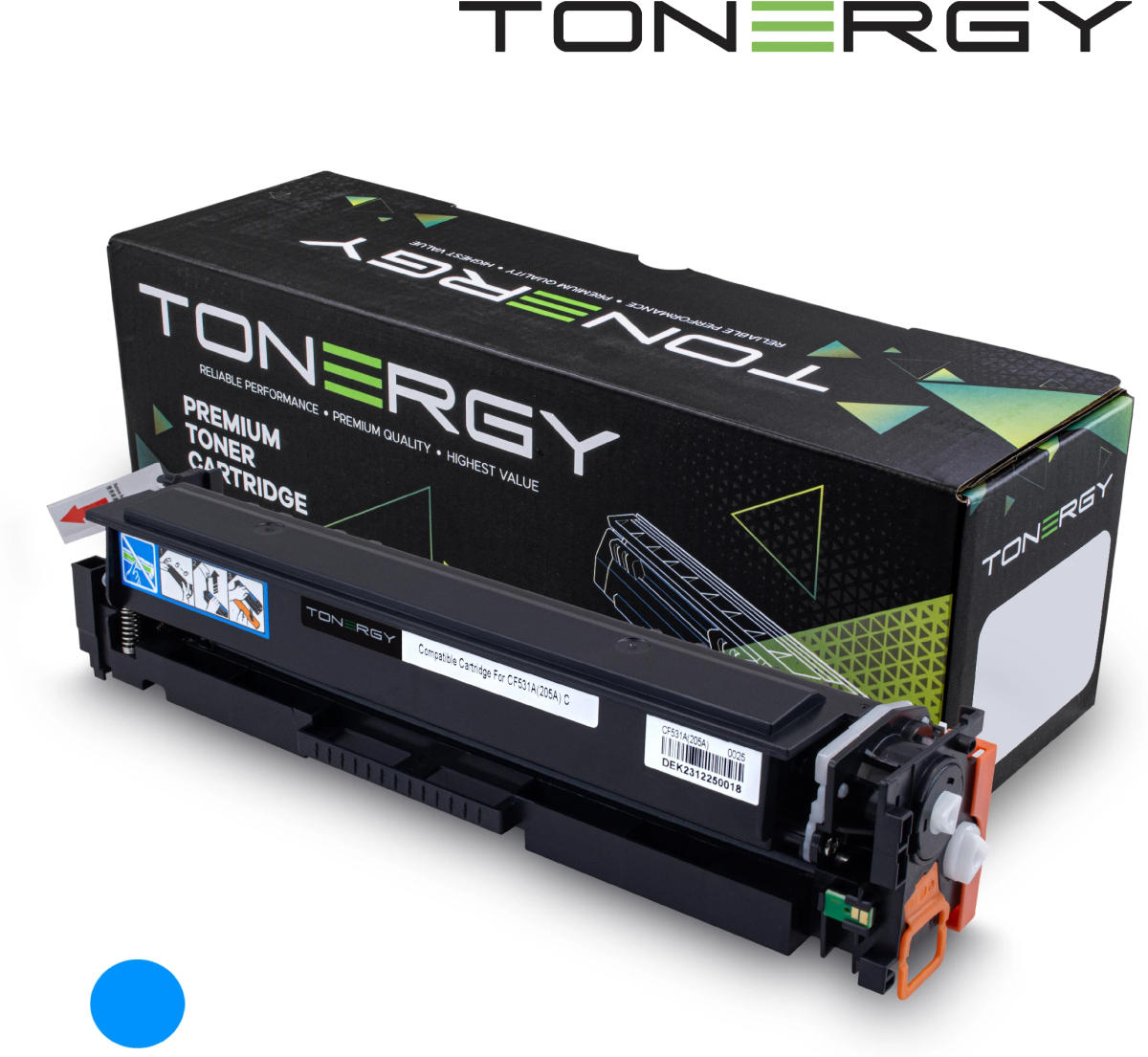 Тонер за лазерен принтер Compatible Toner Cartridge HP 205A CF531A Cyan, Standard Capacity 0.9kна ниска цена с бърза доставка - BestPC.BG
