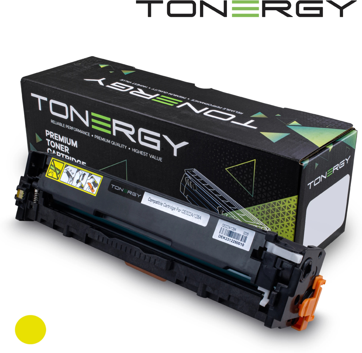 Тонер за лазерен принтер Compatible Toner Cartridge HP 128A CE322A Yellow, Standard Capacity 1.3kна ниска цена с бърза доставка - BestPC.BG