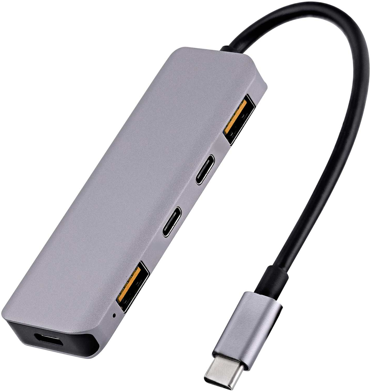 USB Хъб TNB, 5 в 1, USB Type-C, сивна ниска цена с бърза доставка - BestPC.BG
