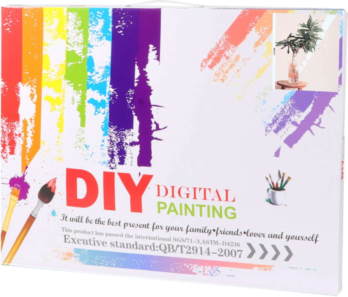 Foska Комплект рисуване по номера Цвете в бутилка, 40 x 50 cmна ниска цена с бърза доставка - BestPC.BG