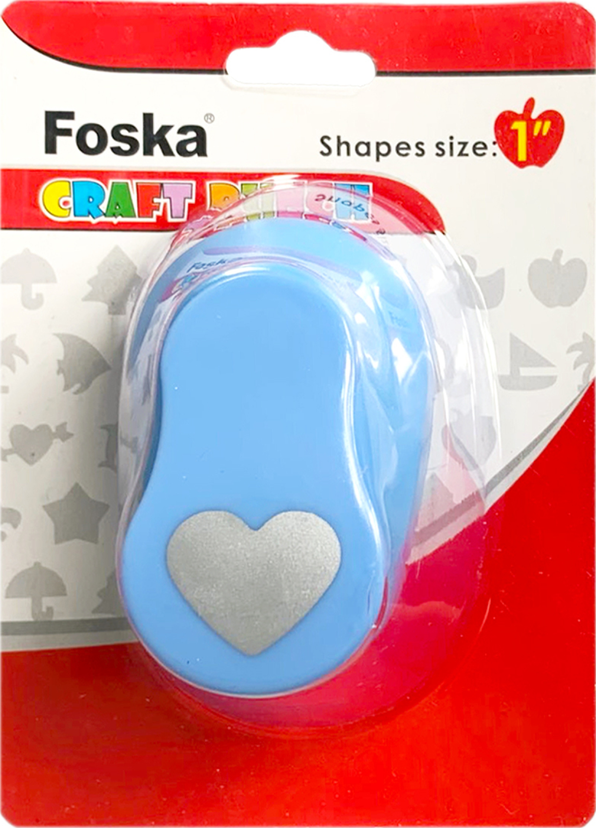 Foska Перфоратор за декорация - Сърце, 25 mm, розовна ниска цена с бърза доставка - BestPC.BG