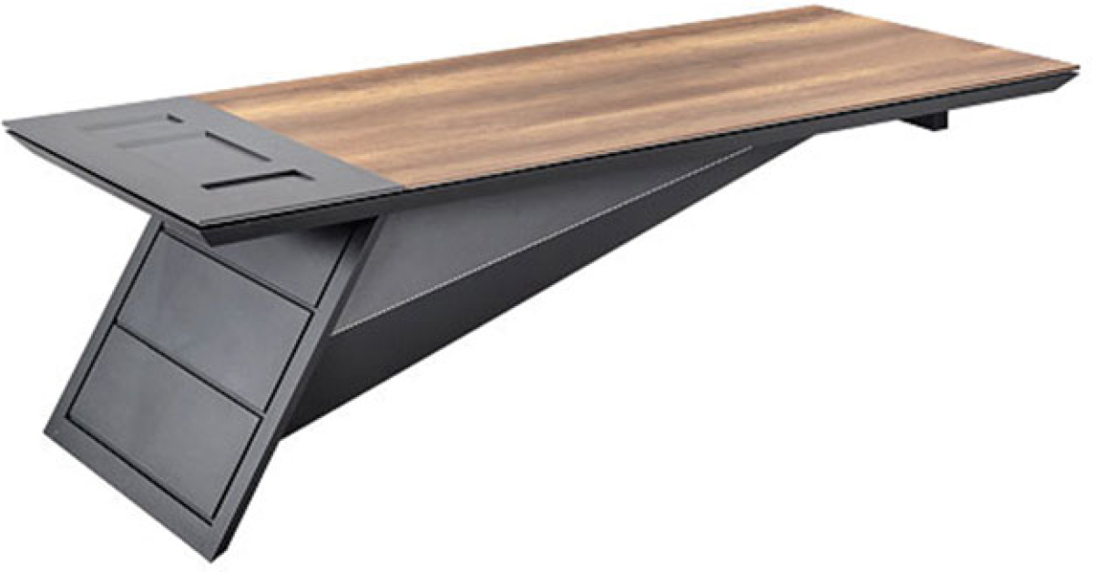 Бюро Бюро RFG Madrid, директорско, дясно, 240 x 100 x 75 cm, ПДЧ 18 mm, метални кракана ниска цена с бърза доставка - BestPC.BG