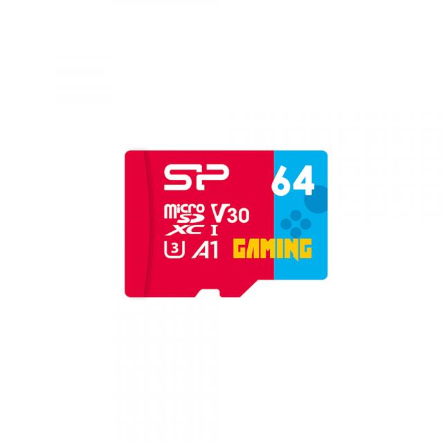 Silicon Power Superior Gaming, 64GB, microSDHC-SDXC, Class 10, A1, V30, UHS-I U3на ниска цена с бърза доставка - BestPC.BG