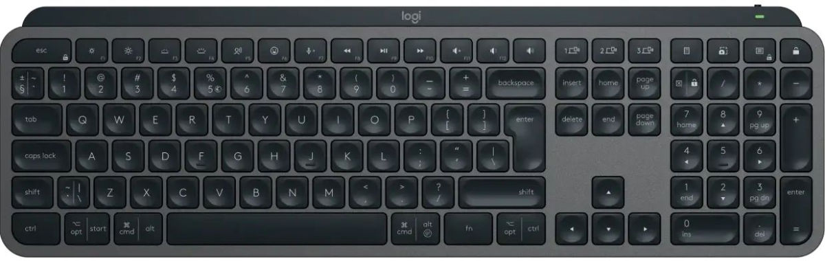 Клавиатура Геймърска Logitech MX Keys S, Bluetooth, Подсветка, 1500 mAh, Plug & Play, USB Type-C, Чернана ниска цена с бърза доставка - BestPC.BG