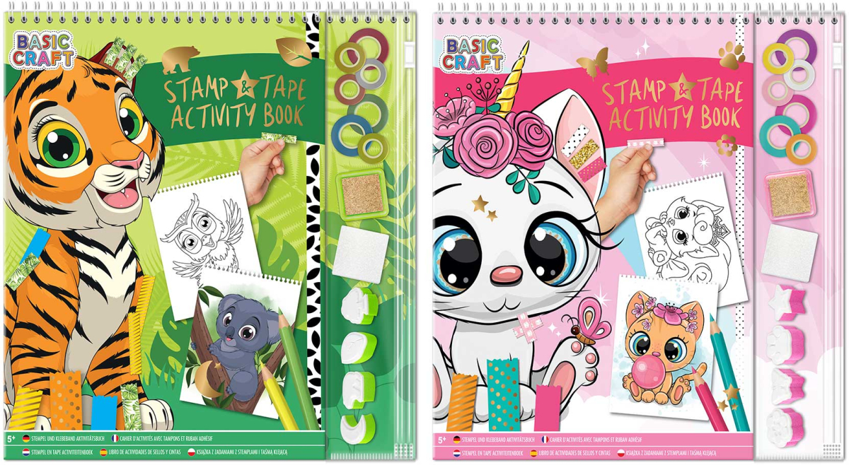 Moxy Книжка с дейности, с печати и цветно тиксо, асорти, опаковка 48на ниска цена с бърза доставка - BestPC.BG