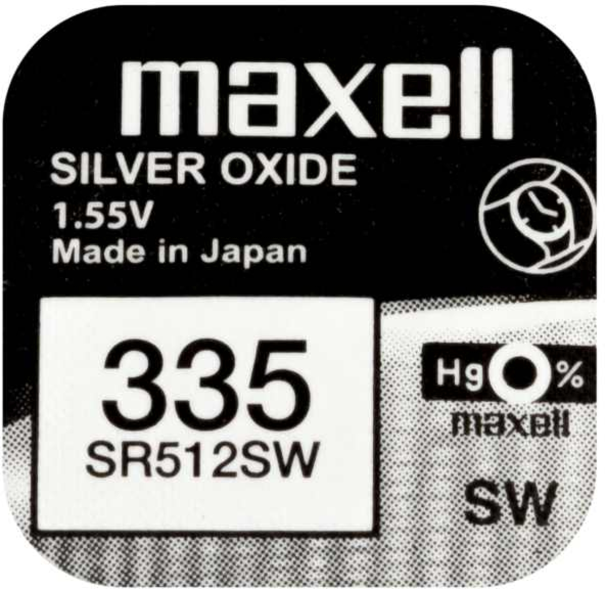Бутонна батерия сребърна MAXELL SR512 SW -335  1.55Vна ниска цена с бърза доставка - BestPC.BG